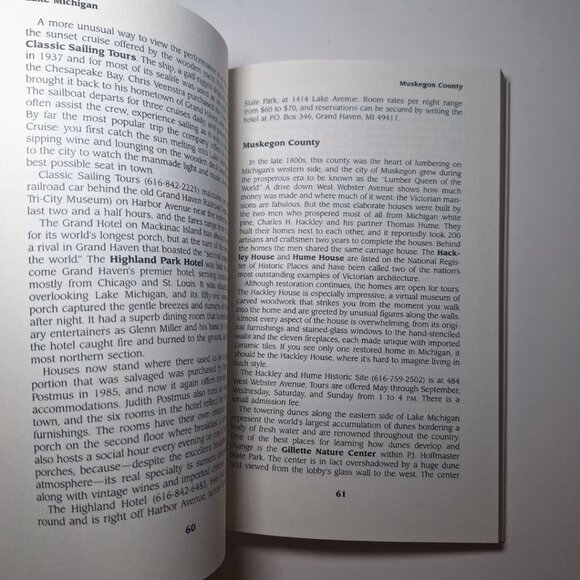 Michigan Off The Beaten Path Guide Unique Places 1988 Vintage History Travel - Picture 7 of 8